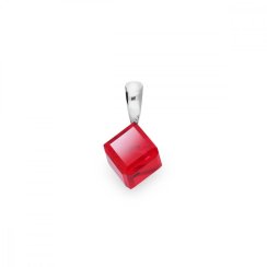 Prívesok so Swarovski Elements Cube Small Siam