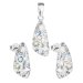 Sada šperků s krystaly Swarovski náušnice a přívěsek modrý 39167.3 Light Sapphire
