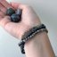 Náramky s minerálnymi kameňmi labradorite, jaspis 43043.3 čierny