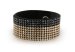 Náramok so Swarovski Elements Chic Medium BMESH9PCZJGS Jet + Gold Shadow zlato čierny