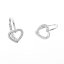 Stříbrné náušnice srdce 11603.1