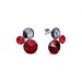 Stříbrné náušnice červené se Swarovski Elements Sweetie  K11223LSISN