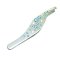 Pinzeta se Swarovski Elements s sv. modrými krystaly Aqua