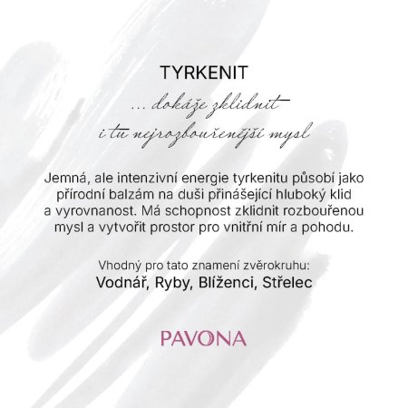 Náramek s minerálními kameny tyrkenit 43056.3