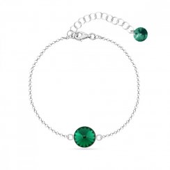 Náramok zelený sa Swarovski Elements Candy B1122SS47EM Emerald