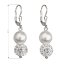 Náušnice so Swarovski Elements 31155.1 Biela