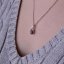 Strieborný náhrdelník luxusný s pravým minerálnym kameňom tmavo modrý 12083.3 sapphire