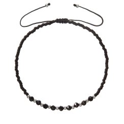 Textilné Miyuki náramok čierny onyx 13037.3 black