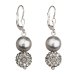 Náušnice so Swarovski Elements 31155.3 Grey