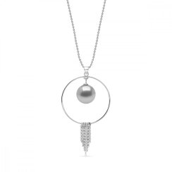 Náhrdelník šedý se Swarovski Elements Eden NRD581812LG Light Grey