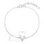 Strieborný náramok so syntetickým opálom biele srdce 13088.1 white