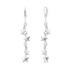 Náušnice číre so Swarovski Elements Mirth KWROLO28164C Krystal