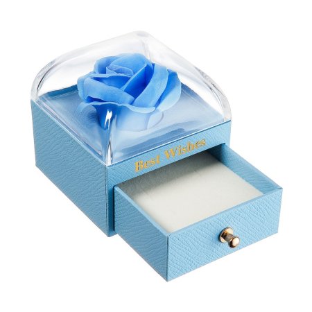 Dárková krabička květina KR0006 modrá