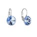 Náušnice Rivoli se Swarovski Elements Light Sapphire 12 mm