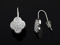 Visací náušnice se Swarovski Elements květ Krystal