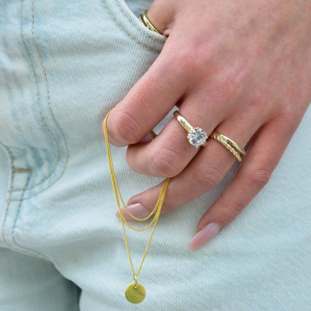 Pozlátený strieborný prívesok placička 64092