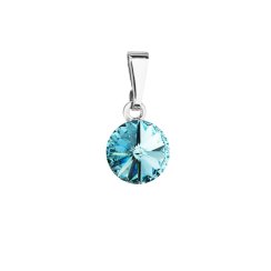 Přívěsek Rivoli se Swarovski Elements Light Turquoise 8 mm