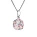 Strieborný náhrdelník so Swarovski kryštálmi 32088.3 magic rose