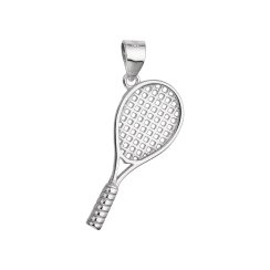 Stříbrný přívěsek tenisová raketa 64049