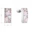 Strieborné visiace náušnice so Swarovski kryštálmi ružový obdĺžnik 31303.3 Magic Rose