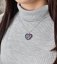 Strieborný prívesok s kryštálmi Swarovski mix farieb srdca 34243.4 Galaxy