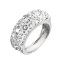 Stříbrný prsten s krystaly Swarovski bílý 35031.1 Krystal - Velikost prstenu: 52