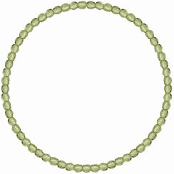 Obrúbený náramok zelený 73050.3