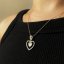 Náhrdelník čirý se Swarovski Elements Amour NCC28086C Krystal