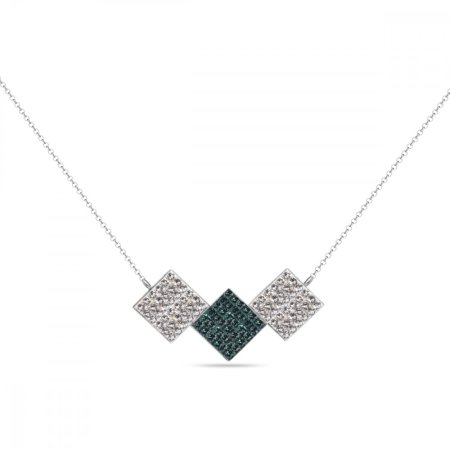 Náhrdelník zelený so Swarovski Elements Glitter NKFM3CEM Emerald