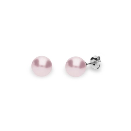 Náušnice so Swarovski Elements Classic Pearl K58188R Rose 8 mm