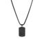 Náhrdelník pánský z černé oceli s plackou 42009.3 černý