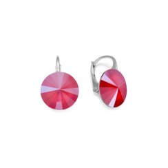 Náušnice červené Rivoli se Swarovski Elements Sweet Candy K112212RR Royal Red 12 mm