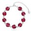 Stříbrný náramek se Swarovski krystaly červený 33048.3 Cherry