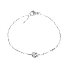 Strieborný náramok číry so Swarovski Elements Krystal