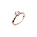 Pozlátený strieborný prsteň s jemným zirkónom 15014.1 rose gold