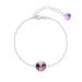 Náramek fialový se Swarovski Elements Candy B1122SS47LAM Light Amethyst