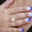 Súprava šperkov s kryštálmi Swarovski náušnice a prívesok ab efekt trojuholník 39174.2 AB