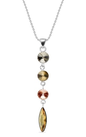 Náhrdelník se Swarovski Elements Willow N112234200SSGS Silver Shadow