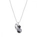 Náhrdelník šedý sa Swarovski Elements Artesia Fine N2201MIX1CBD Black Diamond