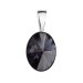 Strieborný prívesok s kryštálom Swarovski čierny ovál 34245.3 Graphite