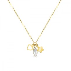 Náhrdelník čirý se Swarovski Elements Serenity NGMIX2201C Krystal