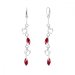Náušnice červené se Swarovski Elements Euphoria KWROLO22014SC Scarlet