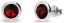 Náušnice červené so Swarovski Elements Tiny Bonbon Studs KR1122SS29SI Siam 6 mm