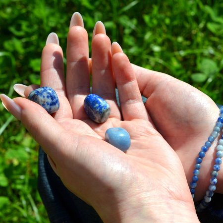 Náramky s minerálnymi kameňmi sodalít, avanturín a lapis lazuli 43043.3 modrý