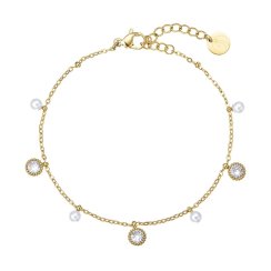 Náramok oceľový s perličkami 43059.1