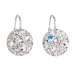 Stříbrné náušnice visací s krystaly Swarovski ab efekt kulaté 31176.2 AB