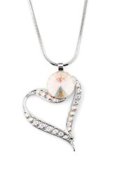 Náhrdelník so Swarovski Elements srdce Krystal AB