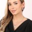 Stříbrné náušnice visací s krystaly Swarovski růžové kulaté 31176.3 Magic Rose