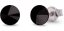 Náušnice čierne Rivoli so Swarovski Elements Sweet Candy Studs K1122SS29J jet 6 mm
