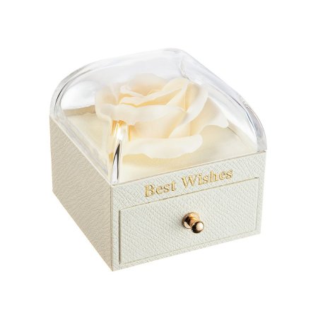 Dárková krabička květina KR0006 bílá